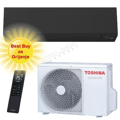 TOSHIBA KLIMA UREĐAJ RAS-B10G3KVSGB-E/RAS-10J2AVSG-E - optimiziran za grijanje