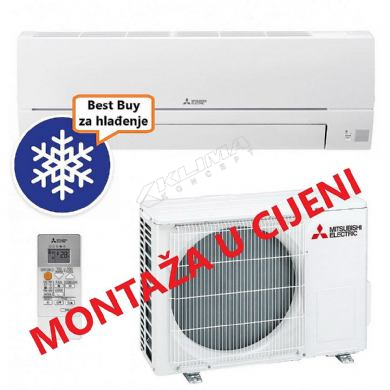 MITSUBISHI ELECTRIC KLIMA UREĐAJ MSZ-HR25VFK/MUZ-HR25VF + MONTAŽA